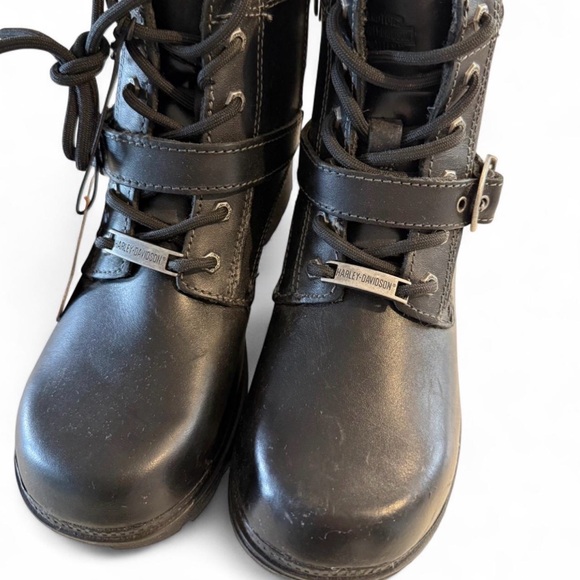 Harley-Davidson women’s Black Leather Tegan Boots - Picture 7 of 8
